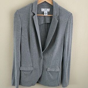 Magaschoni casual women’s blazer | heather gray | size medium